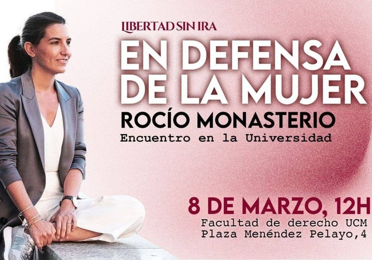 Monasterio anuncia un acto por la mujer el 8-M en la Complutense cuya autorización se denegó el 2 de marzo