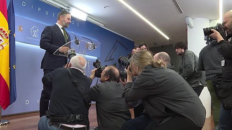 El Congreso tramita la moción de censura de Vox