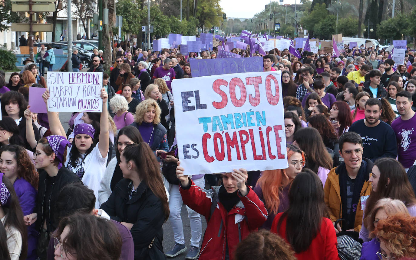 La reivindicativa manifestación del 8-M en Córdoba, en imágenes