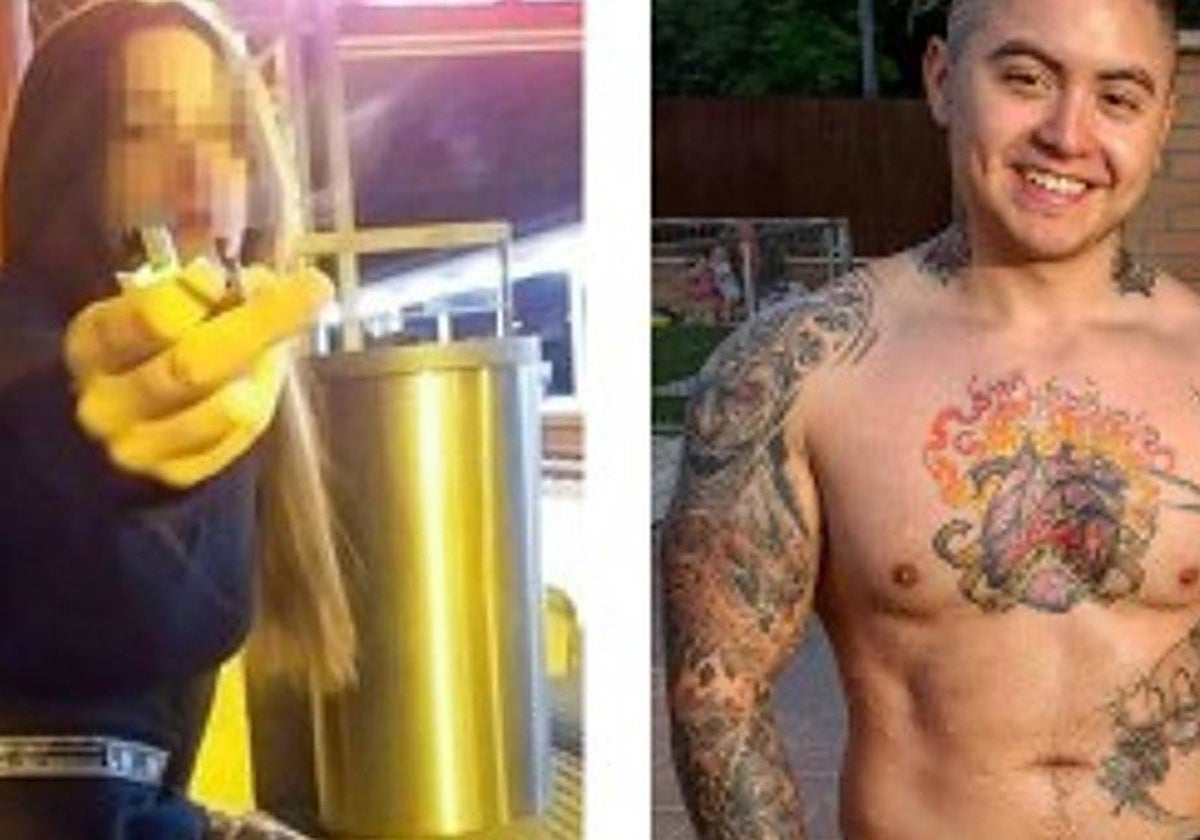 El descuartizador de Valdemoro, Leandro, a la derecha, y su víctima, en la imagen izquierda