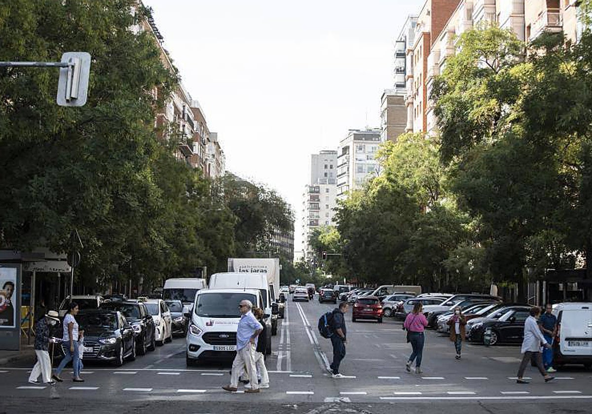El lugar donde se abrirá el túnel del Bernabéu, en el paseo de La Habana