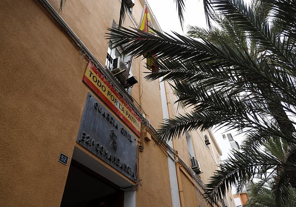 Imagen de archivo de la Comandancia de la Guardia Civil en Alicante, donde un antiguo mando ha sido citado como imputado