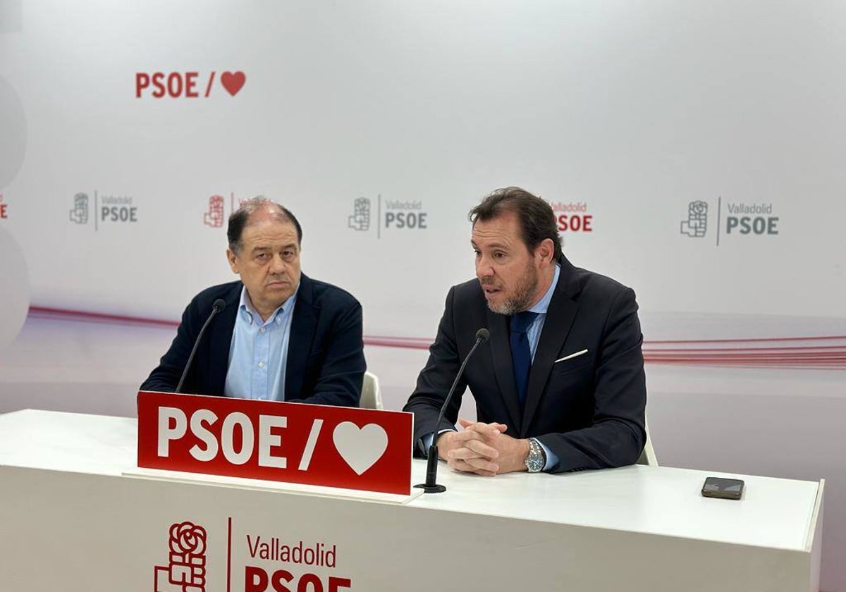 El secretario general del PSOE de Valladolid, Óscar Puente, presenta la candidatura socialista de Santovenia