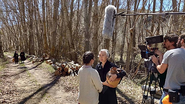Rodaje en exteriores en la localidad de Luzón (Guadalajara)