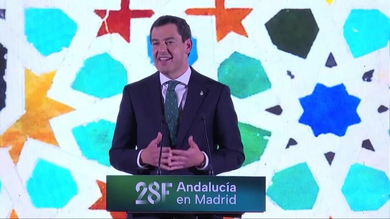 Juanma Moreno saca pecho en Madrid por su gestión en la Junta de Andalucía