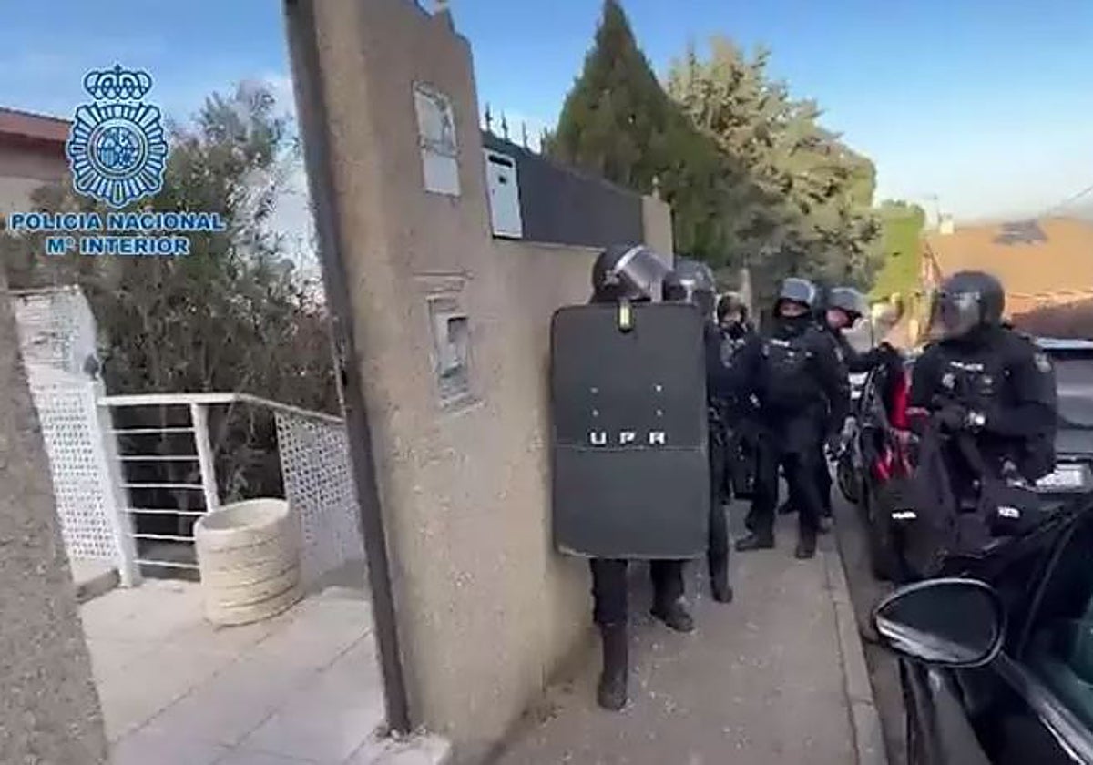 Operación de la Policía Nacional contra el tráfico de drogas