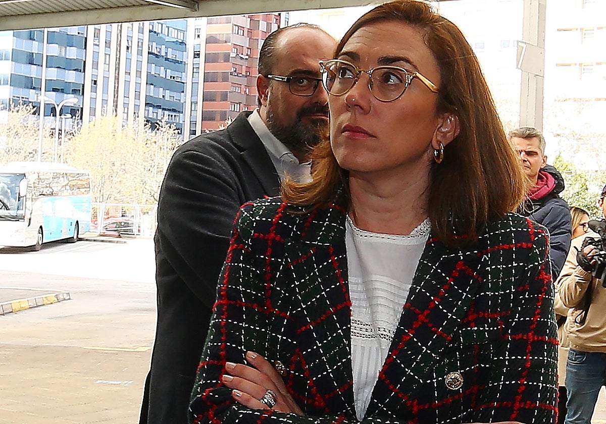 González Corral, este lunes en la estación de autobuses de Ponferrada