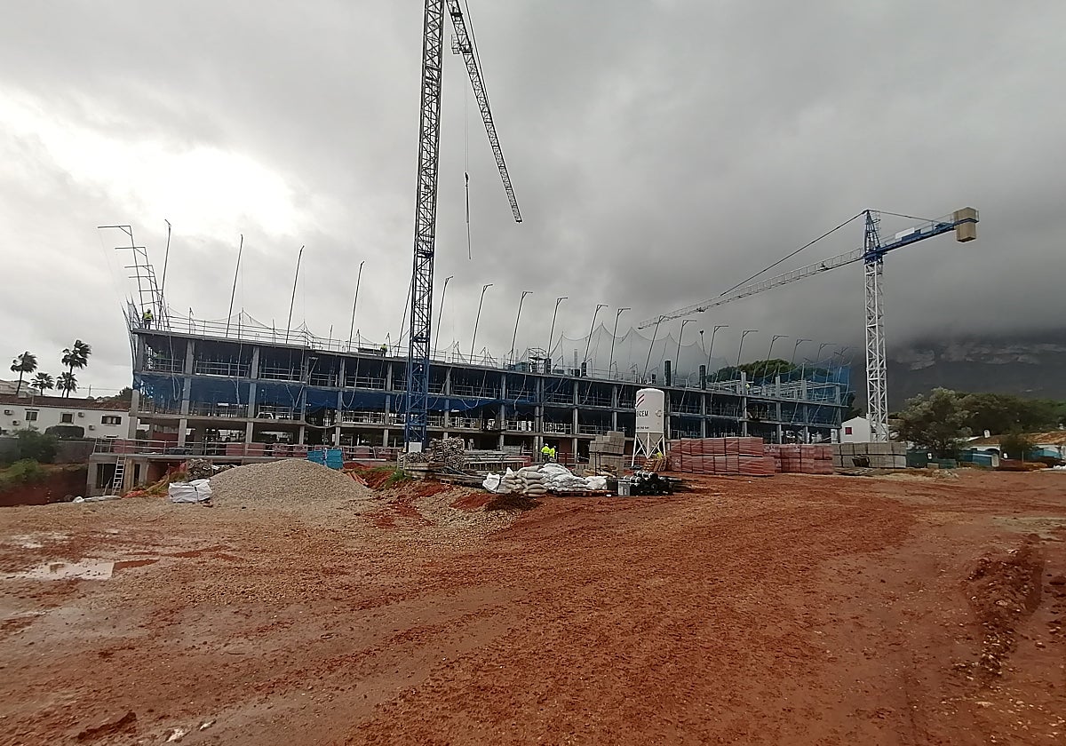 Estado de las obras de la promoción Nerva de AEDAS Homes en Denia (Alicante)