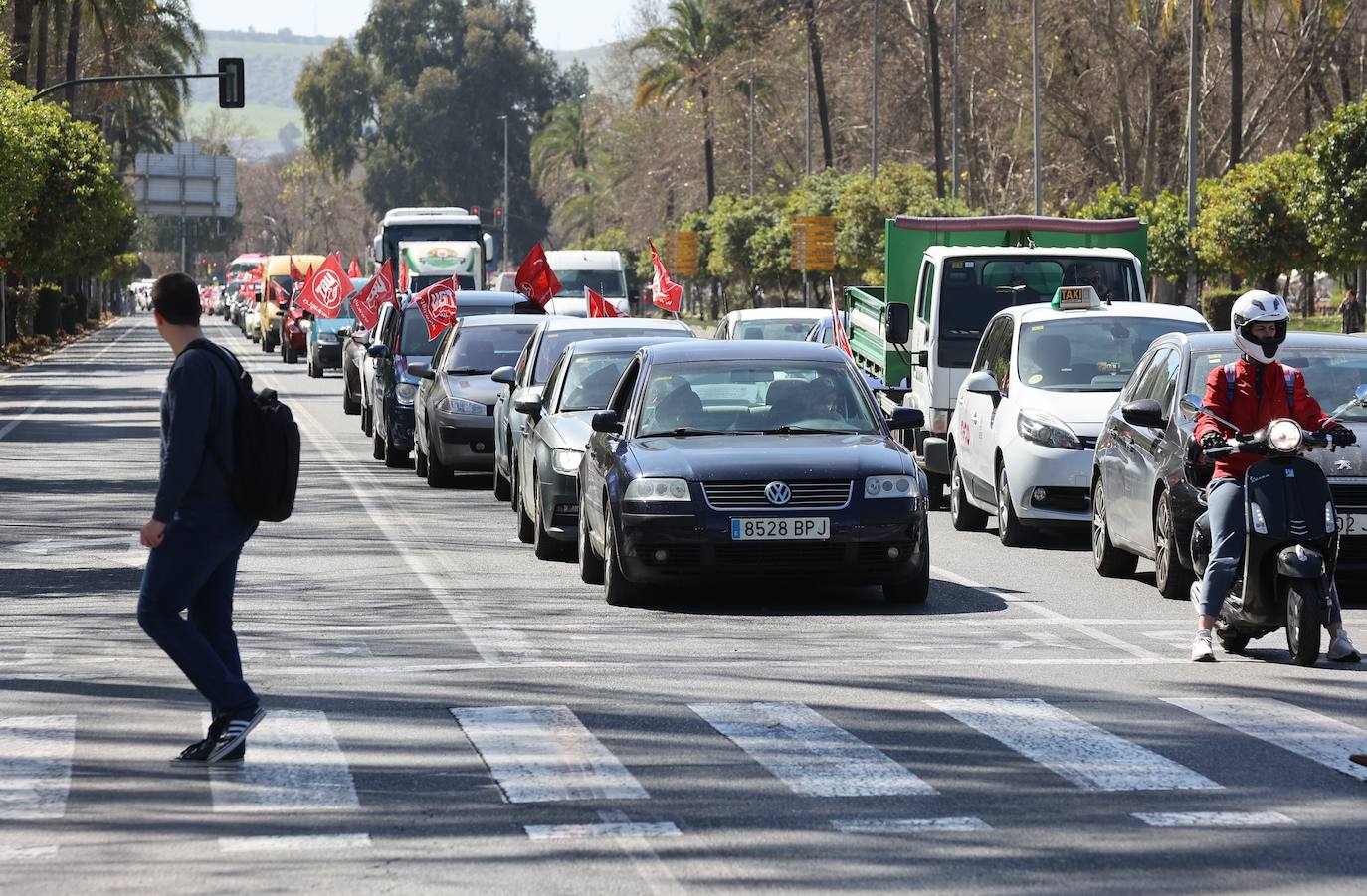 La caravana de protesta por la mejora del servicio de ambulancias en Córdoba, en imágenes