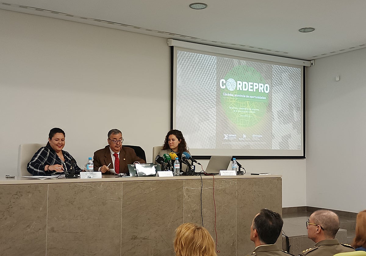 Responsable de la Diputación y Fundecor en la presentación del informe, este miércoles