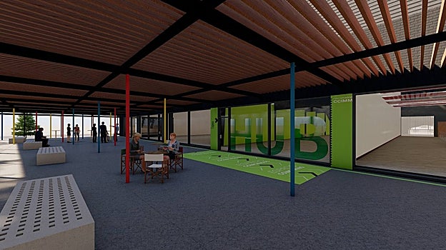 'Hub' de innovación del futuro Mercamadrid, tras las obras de ampliación