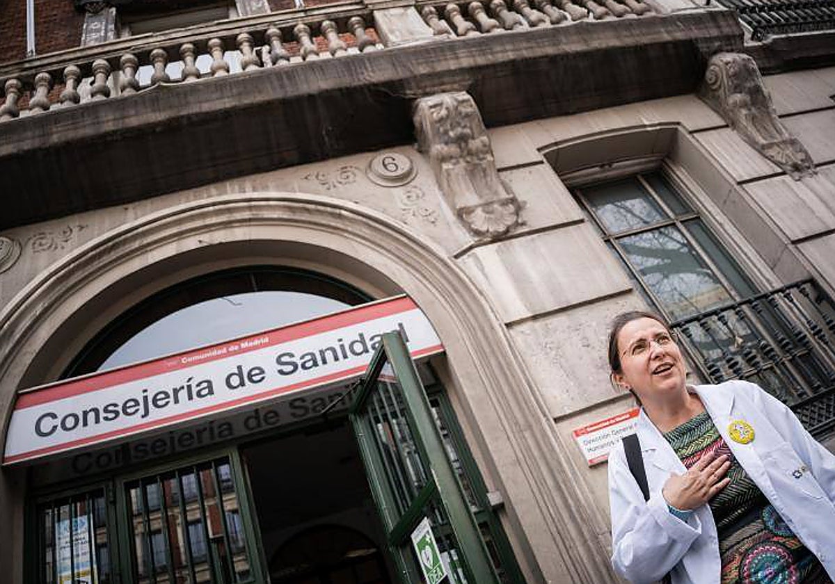 Ángela Hernández, secretaria general de Amyts, el sindicato médico que ha llevado adelante la huelga en Atención Primaria