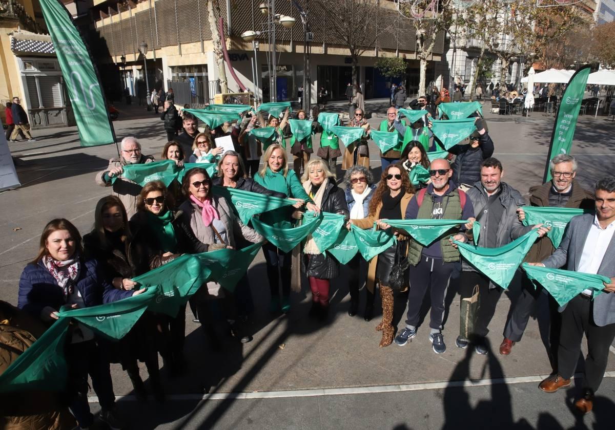 Un acto de la AECC de Córdoba, en febrero, en el Día Contra el Cáncer