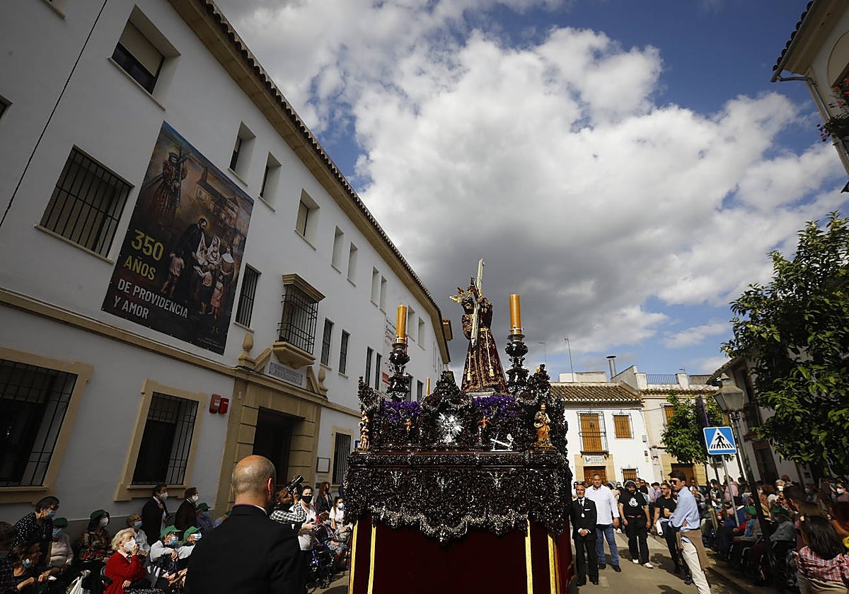 Jesús Nazareno, durante su procesión del Jueves Santo de 2022