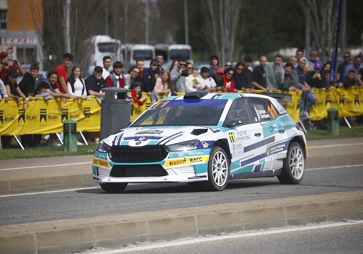 El vehículo ganador del Rallye Sierra Morena pilotado por Jan Solans