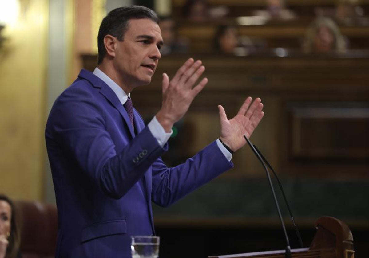 Sánchez, durante su intervención