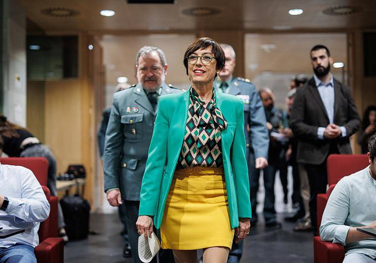 María Gámez, este miércoles antes de anunciar su dimisión