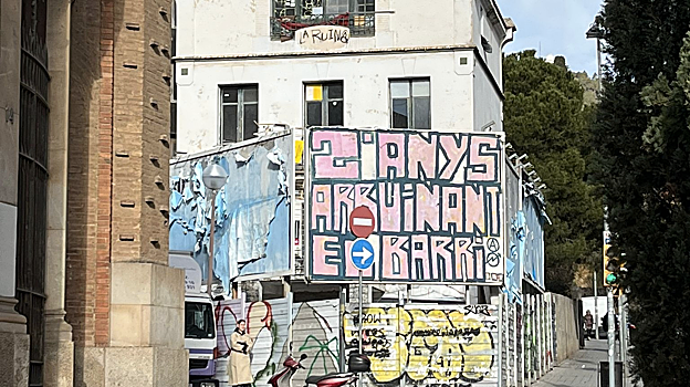La Ruïna, casa okupada del barrio de San Gervasio de Barcelona