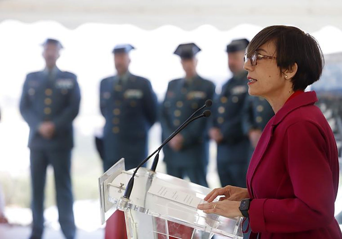 María Gámez, en un acto público como directora de la Guardia Civil