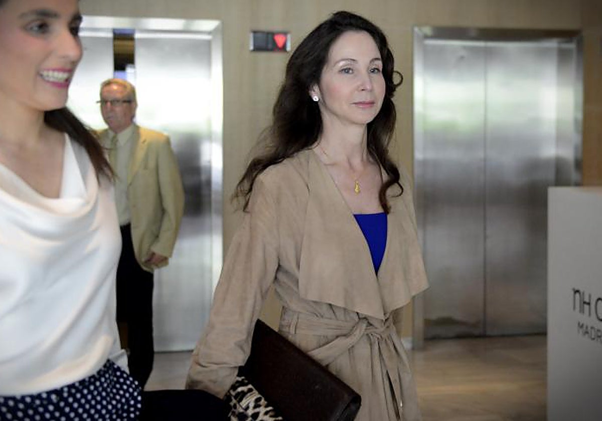 La juez Mercedes Alaya en una almuerzo coloquio en el Club Siglo XXI en 2018