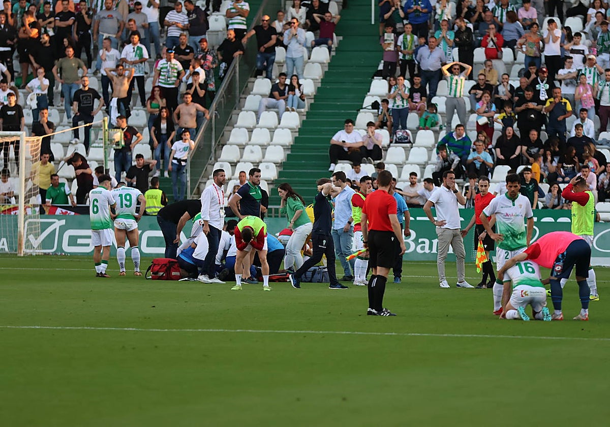 Las asistencias médicas reaniman a Gudelj en El Arcángel