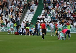 Las redes sociales se vuelcan con Gudelj tras su desmayo en el Córdoba CF-Ferrol