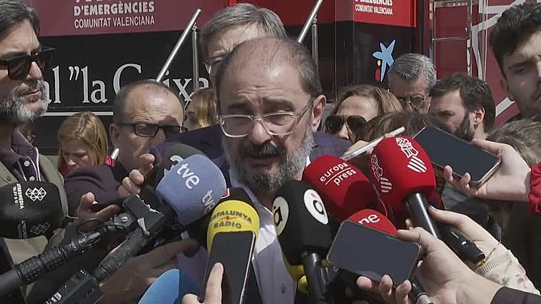 Lambán pide "paciencia y comprensión" a las personas desalojadas, unas 250 en Aragón