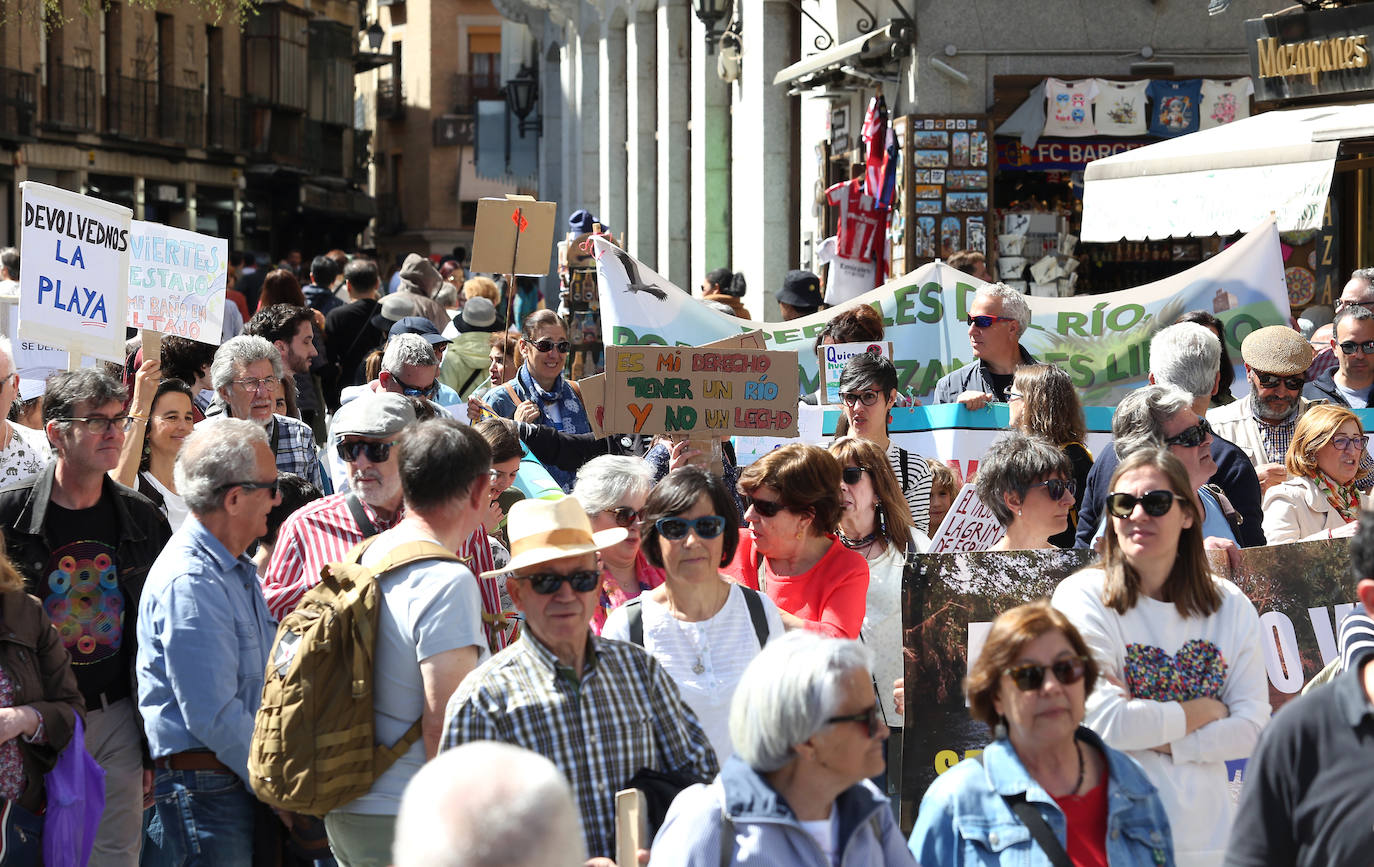 El éxito de la manifestación de Toledo en defensa del Tajo, en imágenes