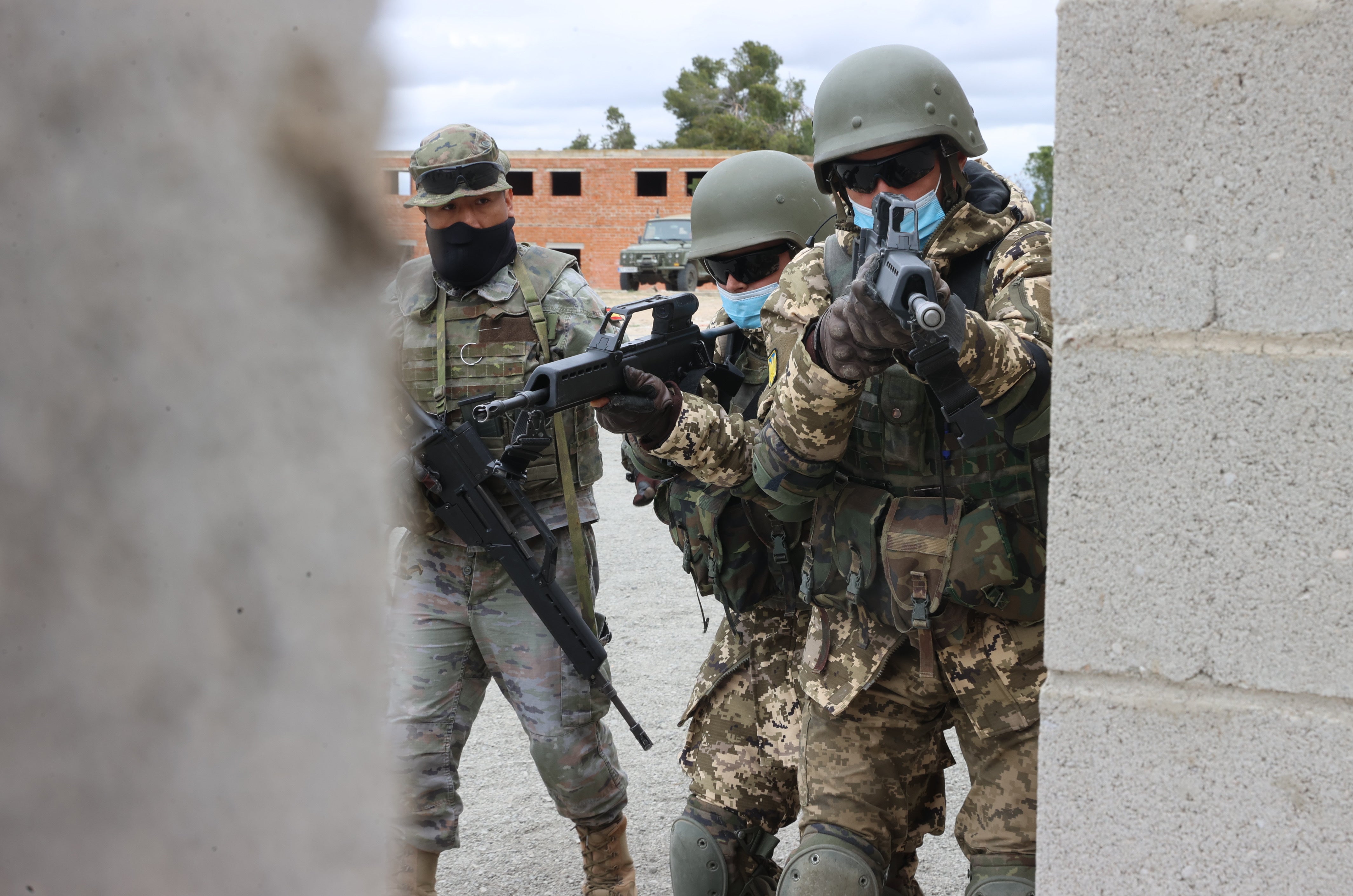 Fotogalería: el entrenamiento de los reclutas ucranianos en Toledo
