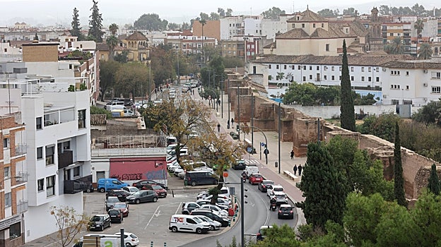 Panorámica de la Ronda del Marrubial con el lado izquierdo de la imagen pendiente de reforma