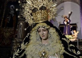 Roban tres joyas a la Virgen de la Soledad de Fernán Núñez en su iglesia