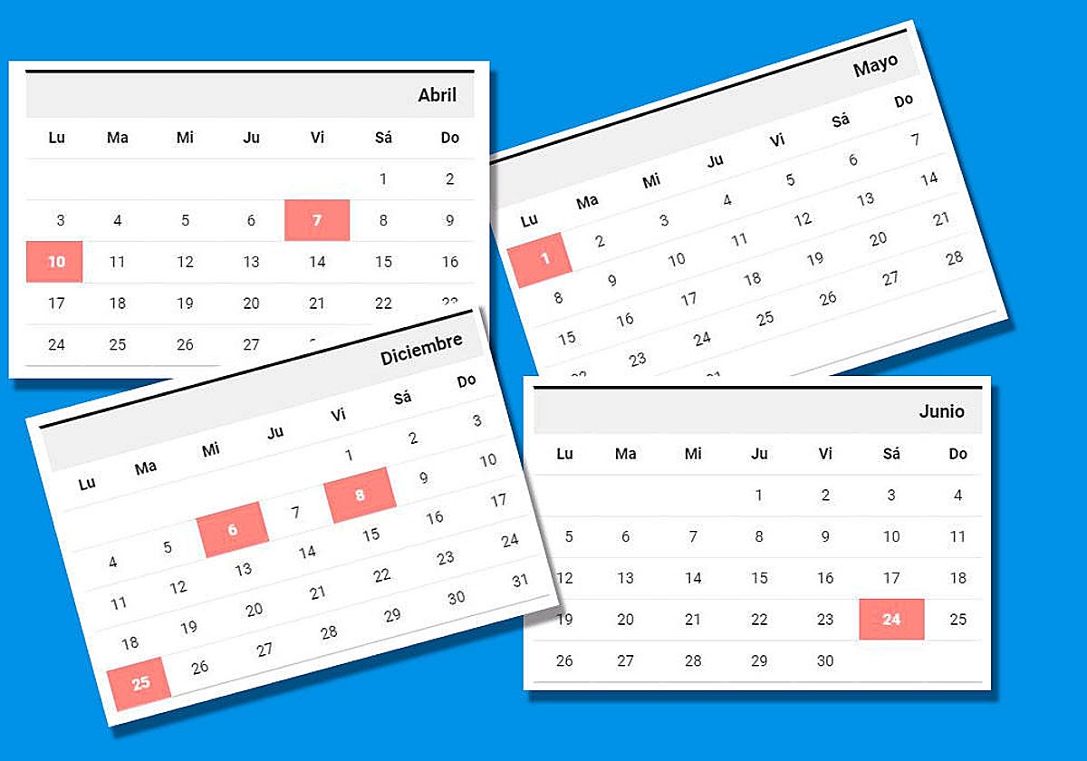 Detalle del calendario laboral 2023 en la Comunidad Valeciana