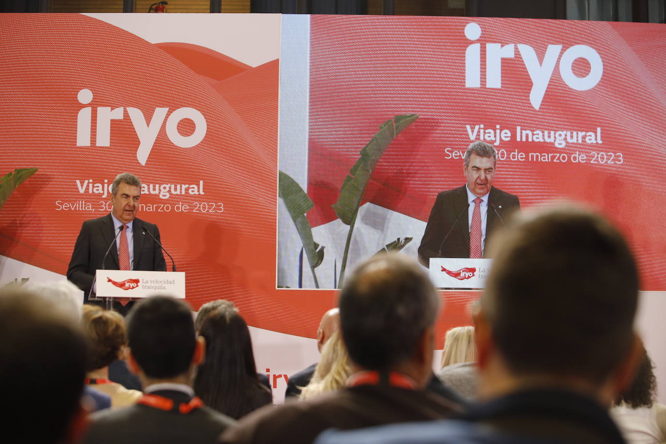 El viaje inaugural de las &#039;flechas rojas&#039; de Iryo desde Córdoba, en imágenes