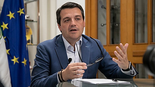 Bellido en un momento de la entrevista con ABC