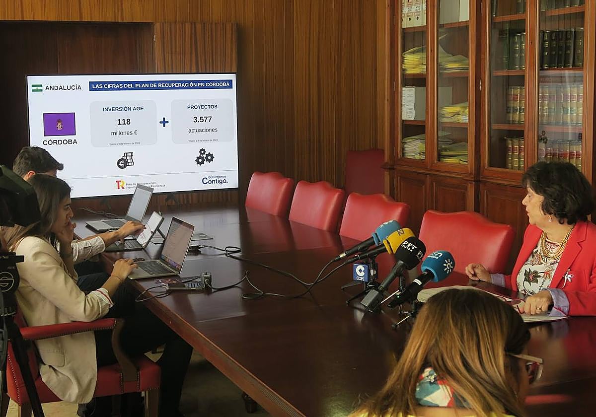 La subdelegada del Gobierno, en su balance de los fondos Next Generation de la UE