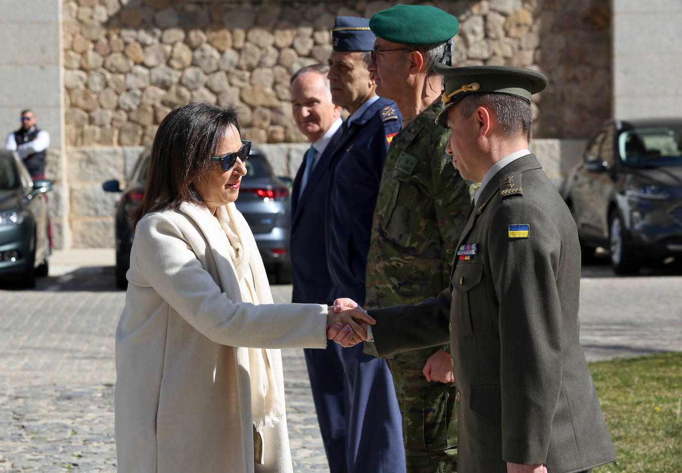Despedida de militares ucranianos en la Academia de Infantería de Toledo