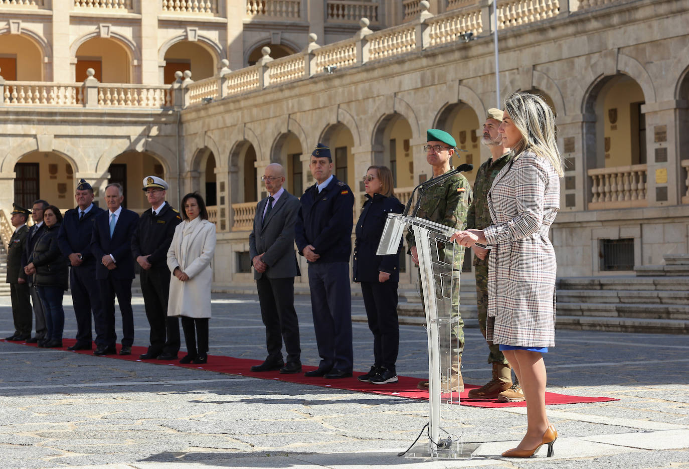 Despedida de militares ucranianos en la Academia de Infantería de Toledo