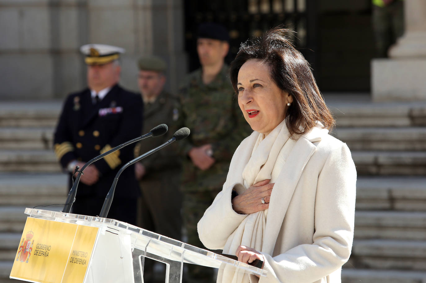 Despedida de militares ucranianos en la Academia de Infantería de Toledo