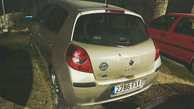 El Clío de la víctima, hallado en enero gracias a colaboración ciudadana