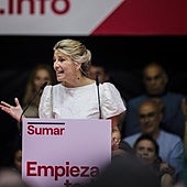 Yolanda Díaz pide 100.000 euros en donaciones de 'crowdfunding' para financiar Sumar y lograr un «proyecto autónomo»