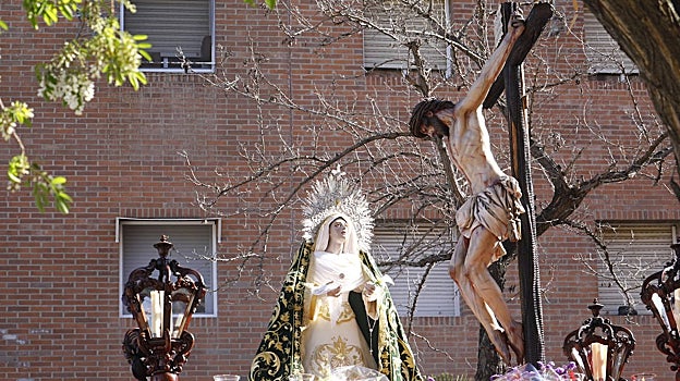 El Cristo de la Piedad, al inicio de su estación de penitencia
