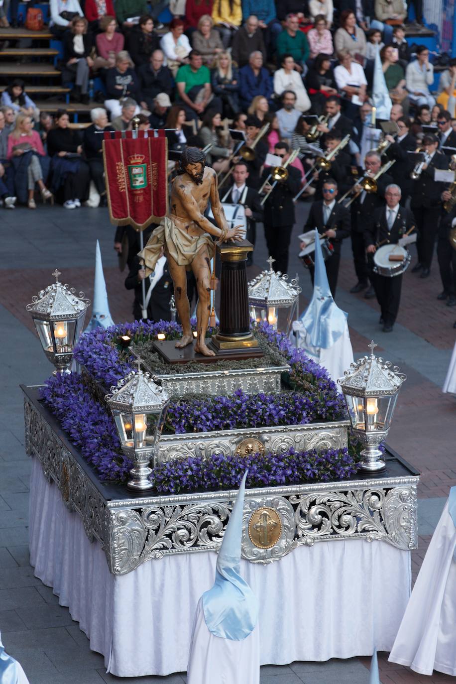 Procesión General de Valladolid, a su paso por la Plaza Mayor