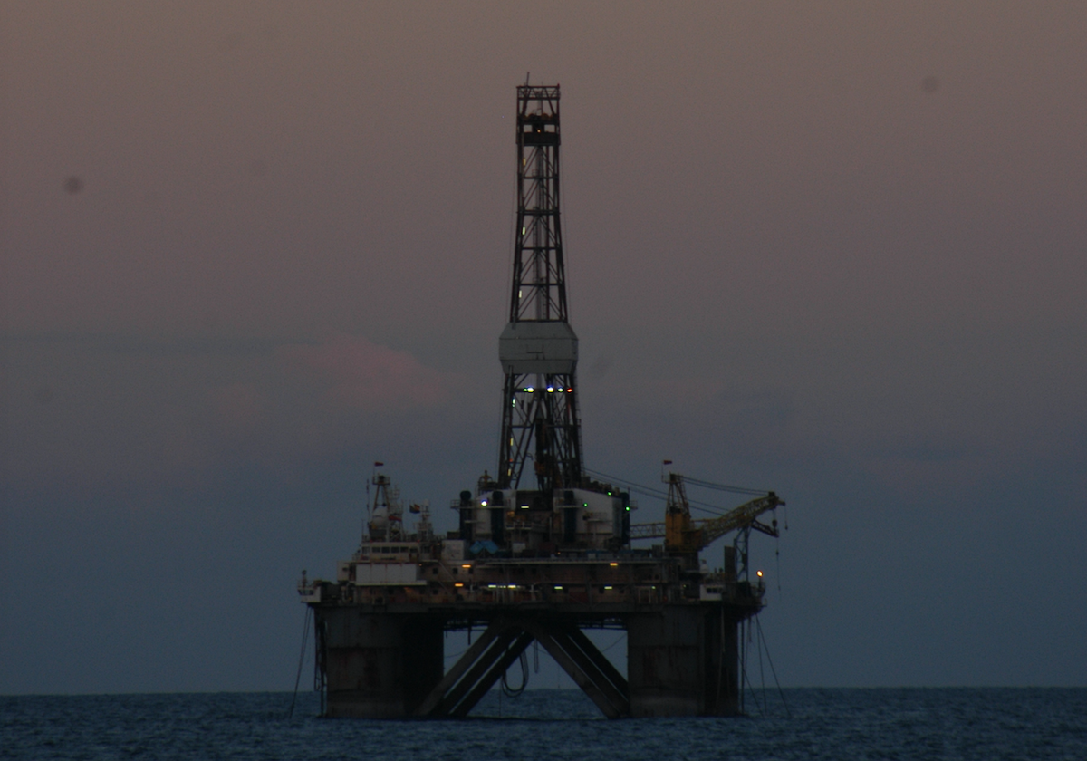 Plataforma al atardecer en Las Palmas