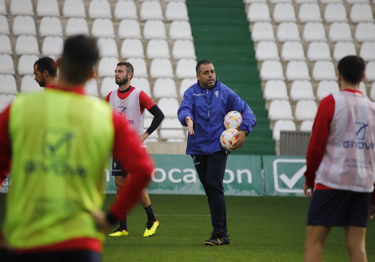 Crespo, durante un entrenamiento