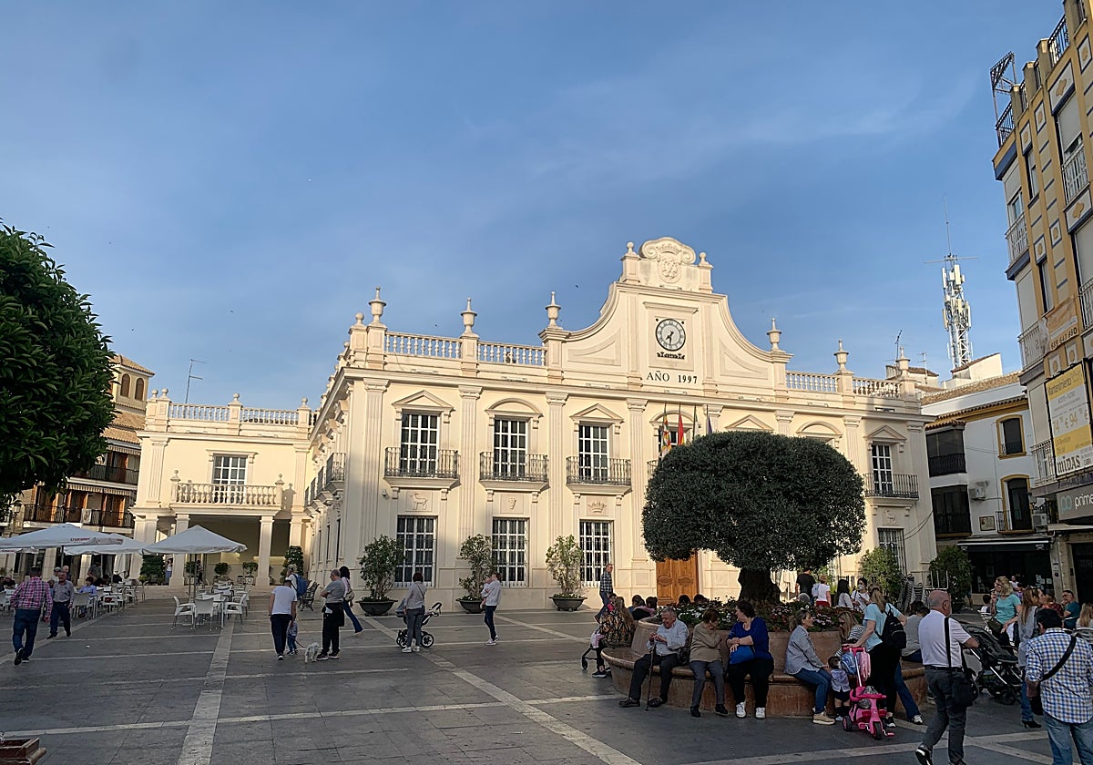 La plaza de España de Cabra (Córdoba)