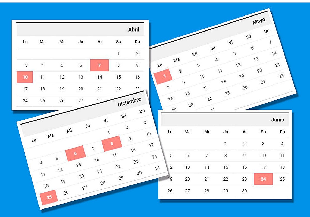 Detalle del calendario laboral 2023 en la Comunidad Valenciana