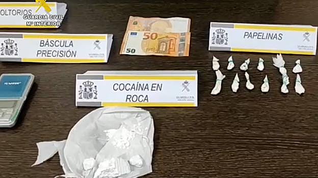 Droga incautada por la Guardia Civil a los detenidos