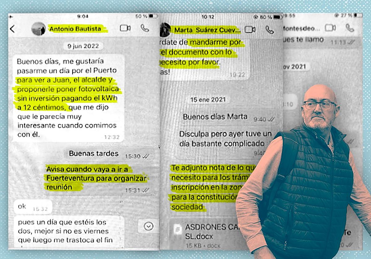 Pantallazos extraídos del móvil de Juan Bernardo Fuentes Curbelo // Vídeo: Las claves del caso Mediador