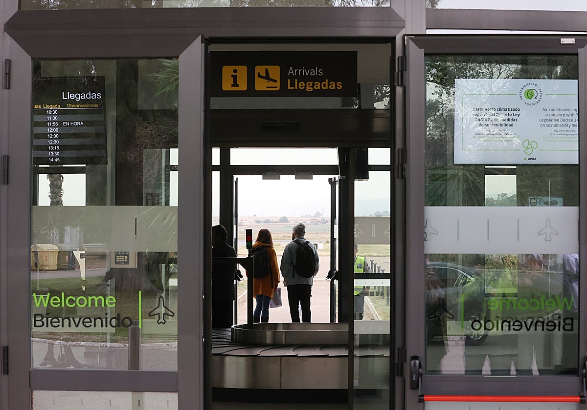Zona de llegadas del aeropuerto de Córdoba en la terminal