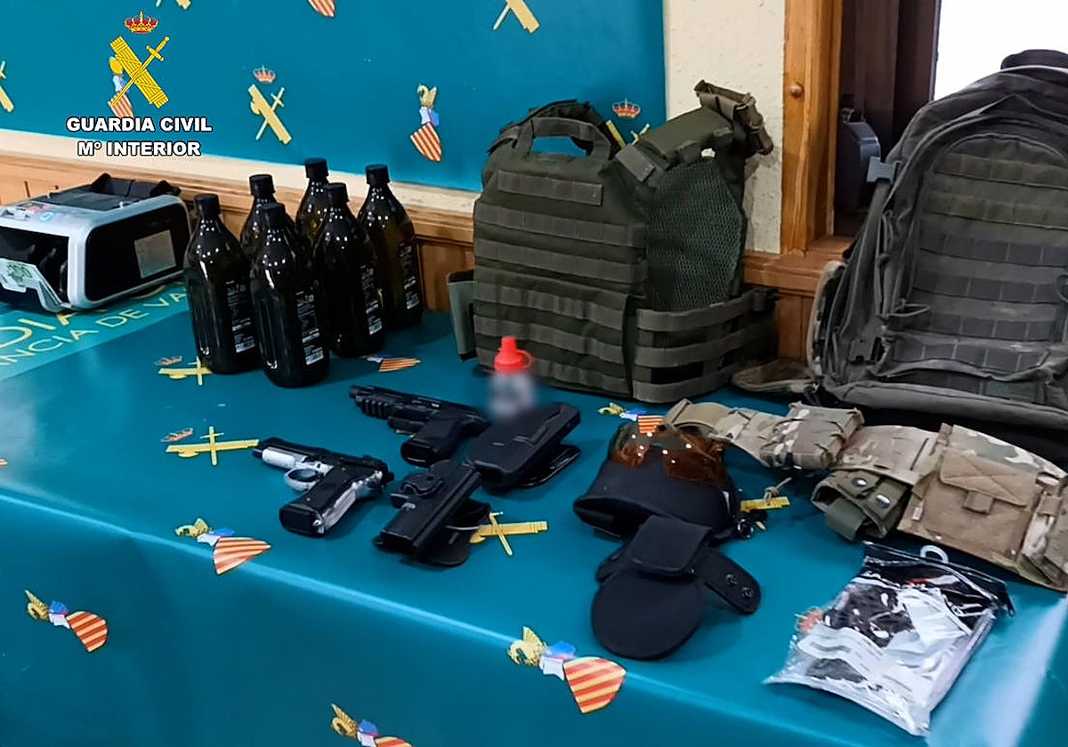 Imagen de la operación de la Guardia Civil